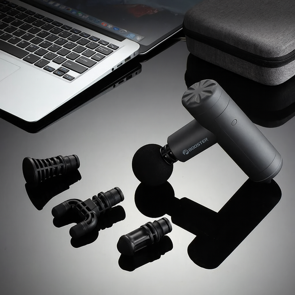 Mini pistolet de massage au bureau
